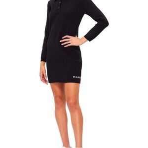 Marc Jacobs black polo style sweater dress.
